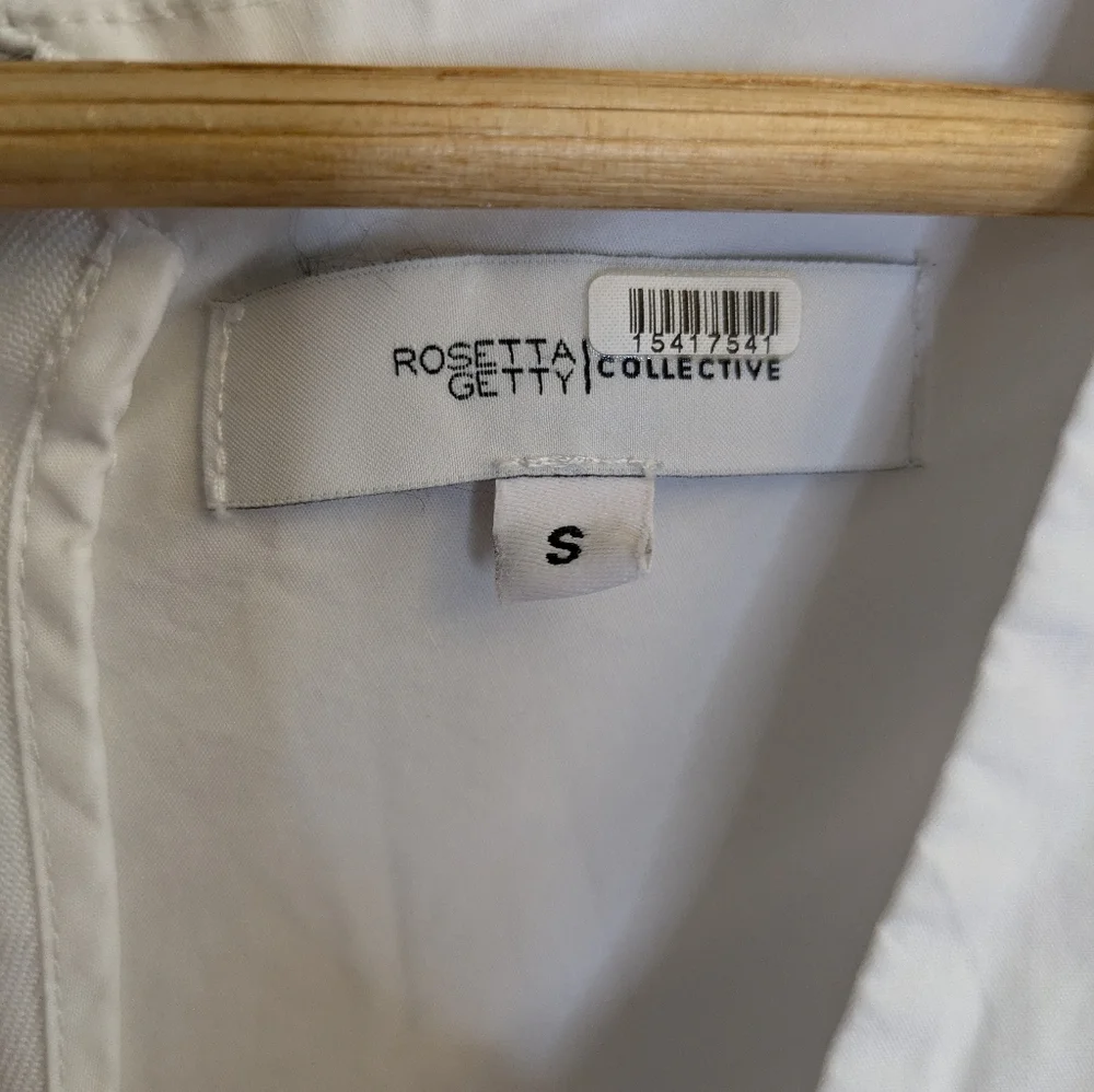 Rosetta Getty White Cinched Midi Dress Size S - Picture 7 of 10